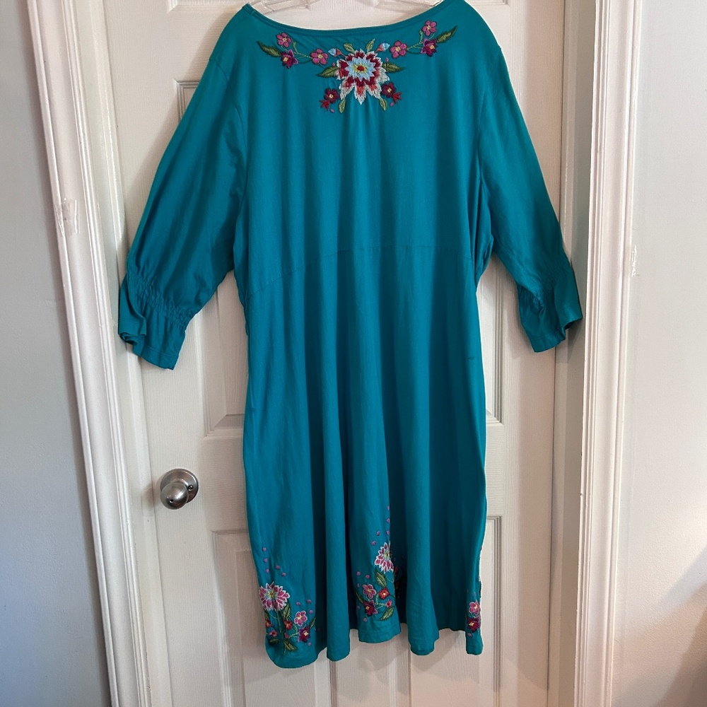 JW Los Angeles Cotton Knit Dress, 3X - Picture 5 of 6